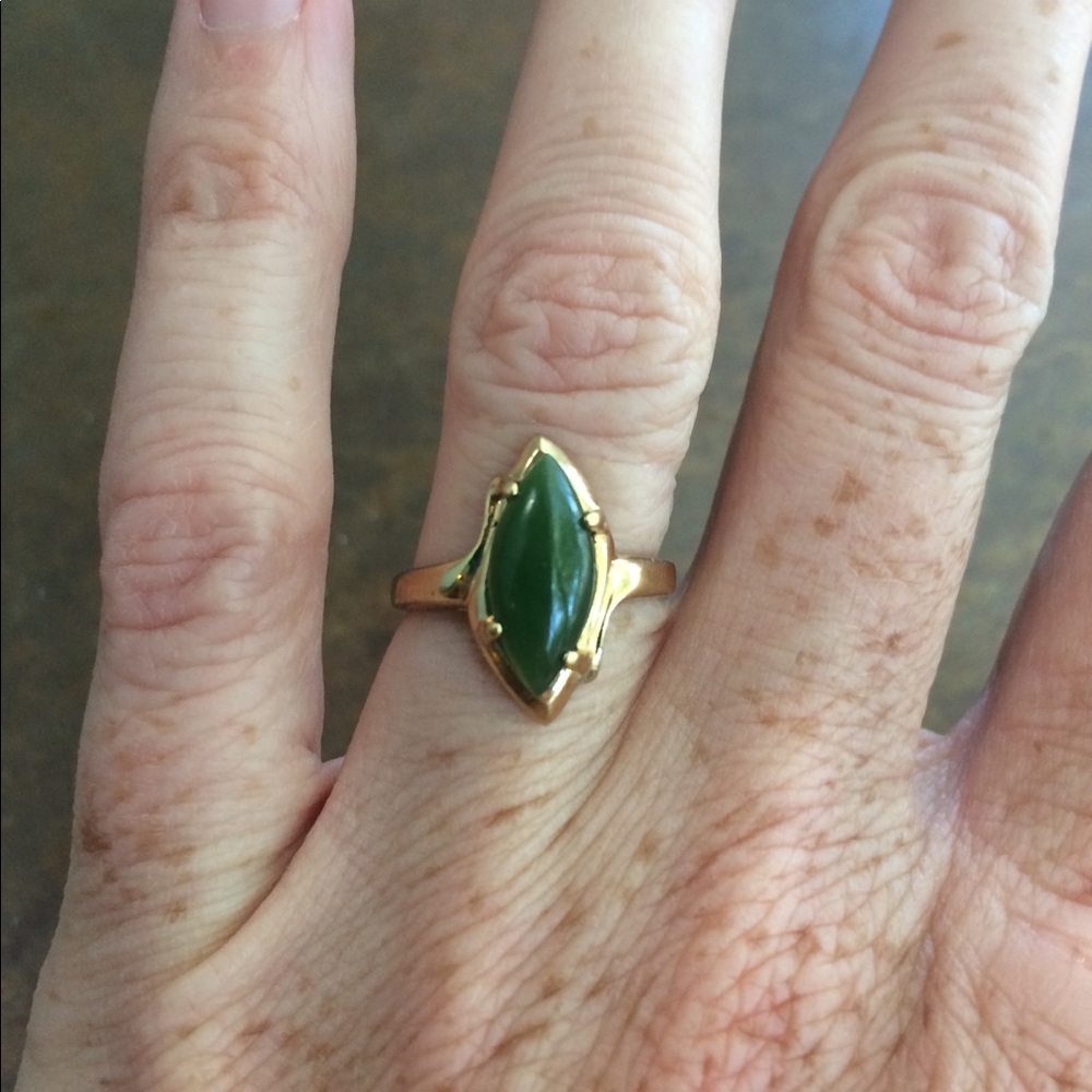 Jade and Gold Ring